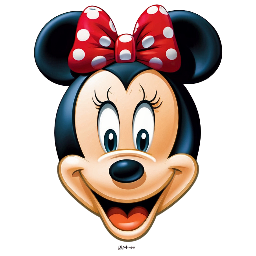 Minnie Mouse Face C PNG