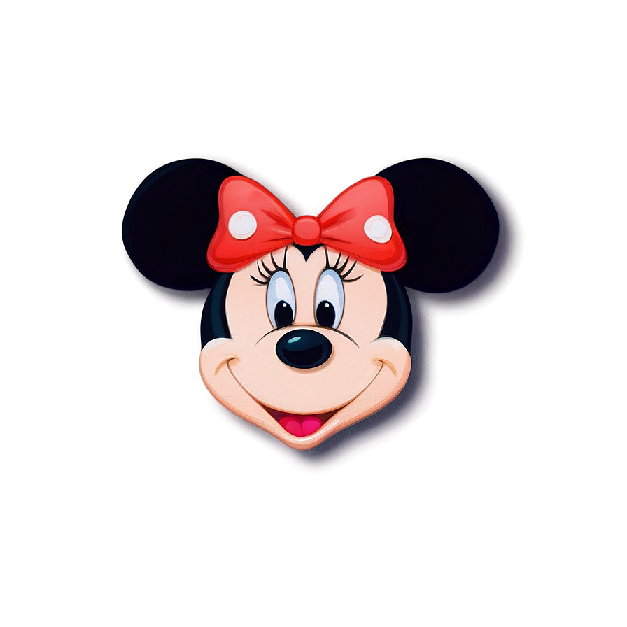 Download Minnie Mouse Face Close-up Png Wuk | Wallpapers.com