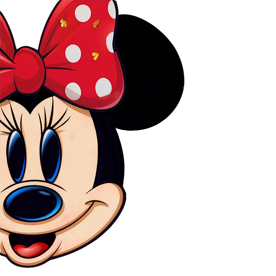 Minnie Mouse Face Design Png Lmf PNG