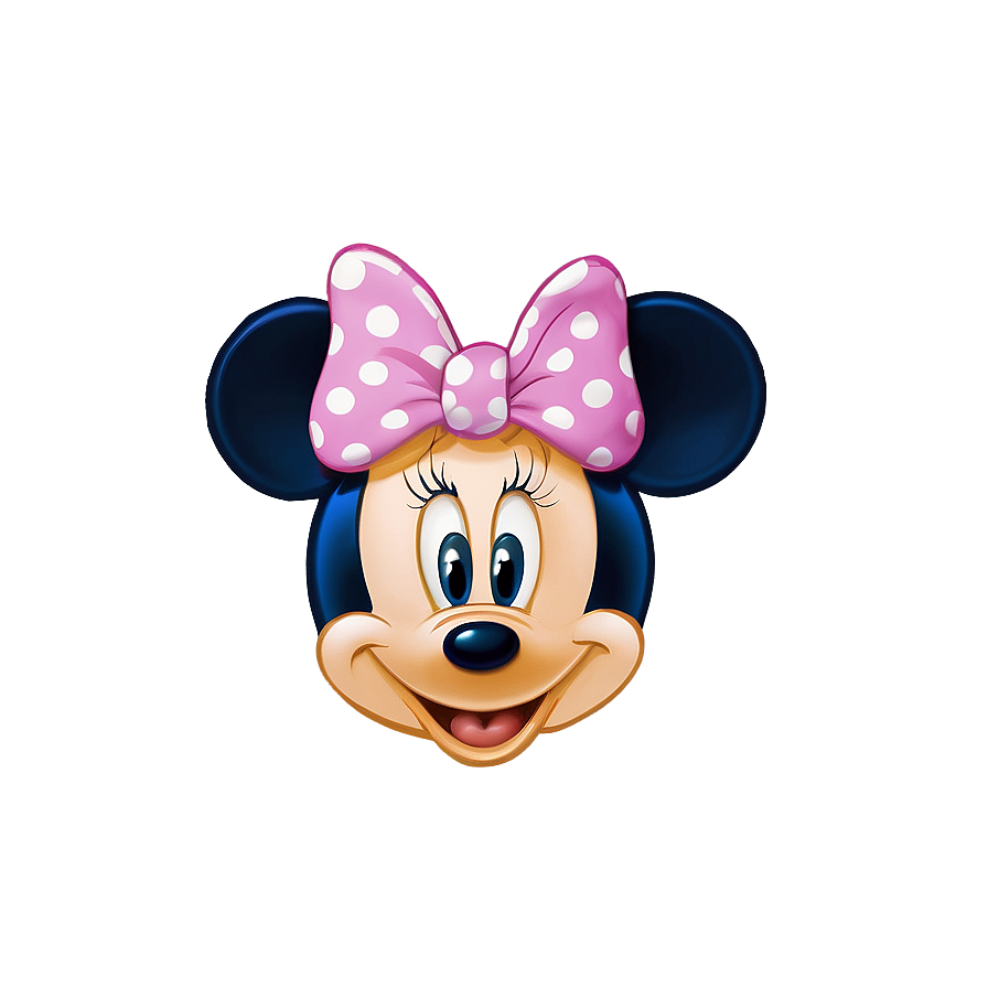 Minnie Mouse Face Drawing Png 06122024 PNG