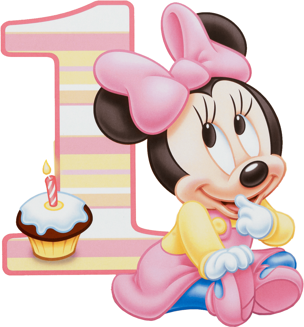 Minnie Mouse First Birthday Celebration PNG