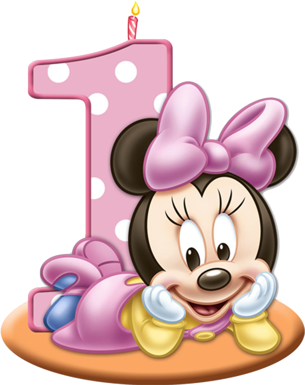 Minnie Mouse First Birthday Celebration PNG