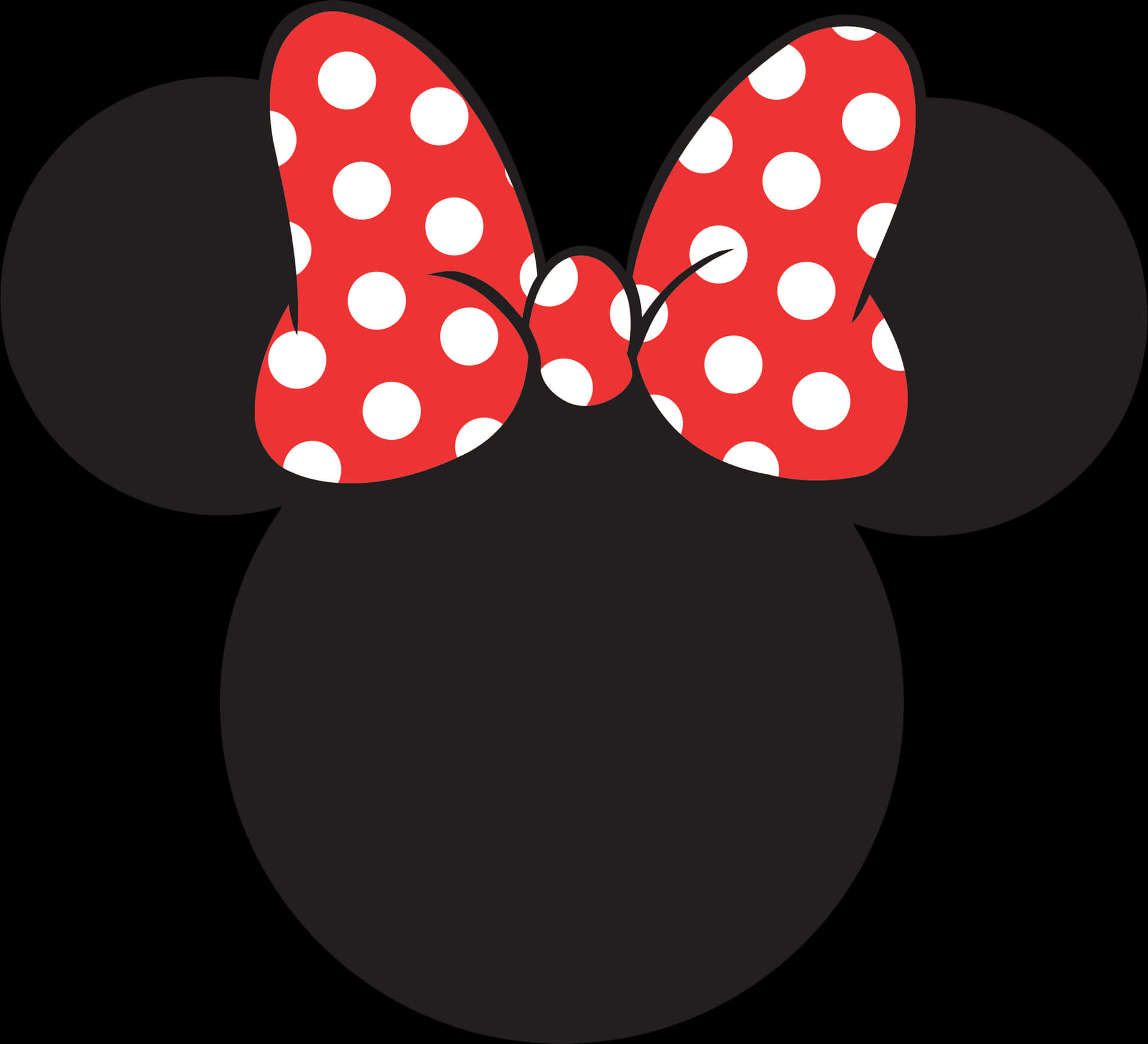Minnie Mouse Iconic Bowand Ears PNG