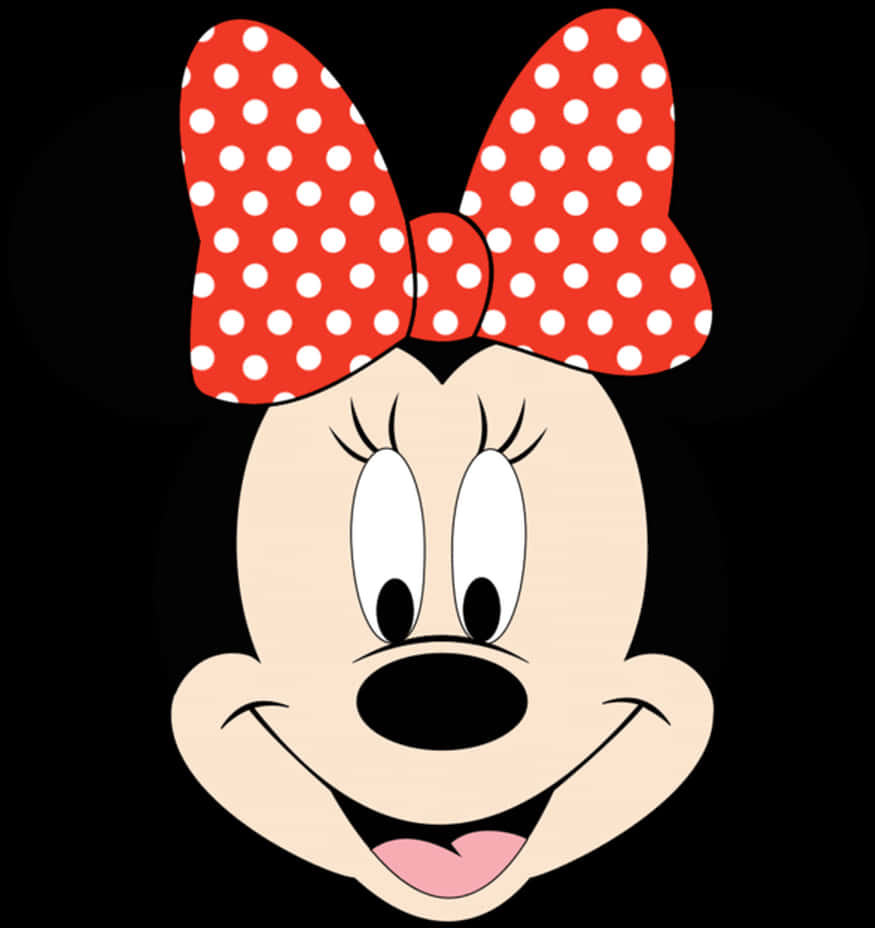 Minnie Mouse Iconic Headshot PNG