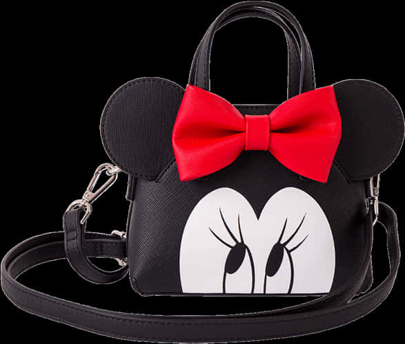 Minnie Mouse Inspired Handbag Design PNG