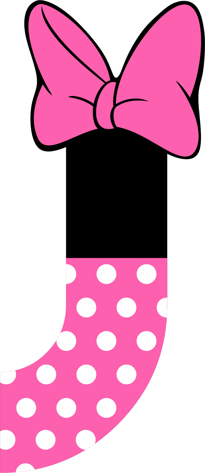 Minnie Mouse Inspired Pink Bow PNG