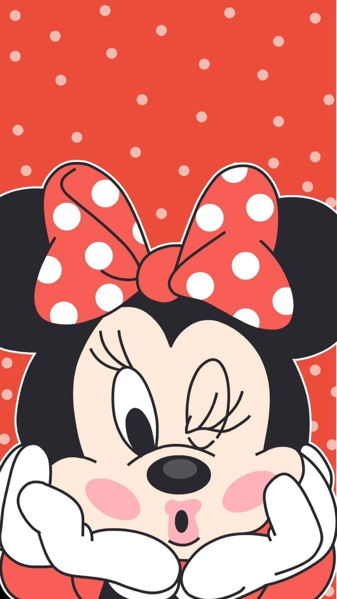 Minnie Mouse Making Kissy Face Wallpaper
