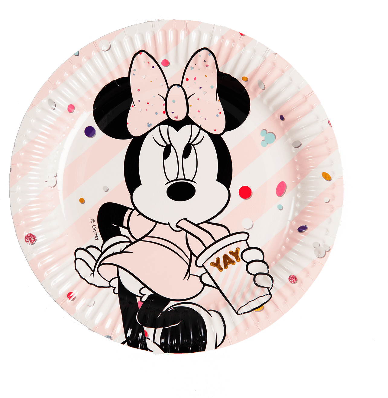 Minnie Mouse Paper Plate Design PNG