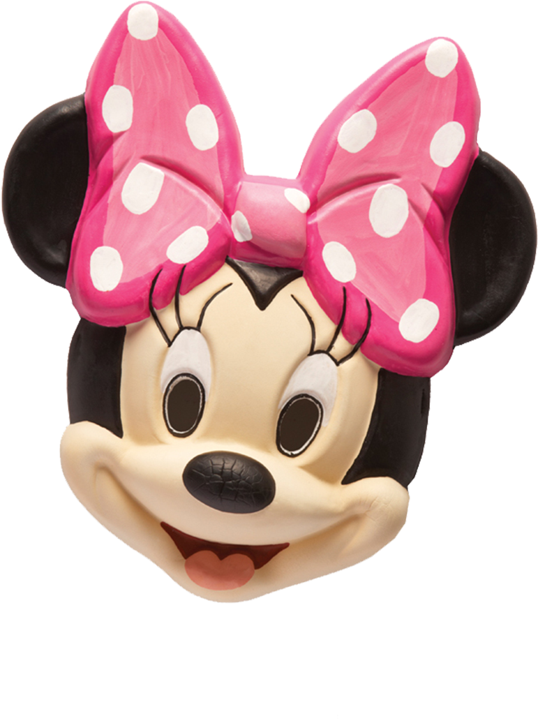 Minnie Mouse Pink Bow Head PNG