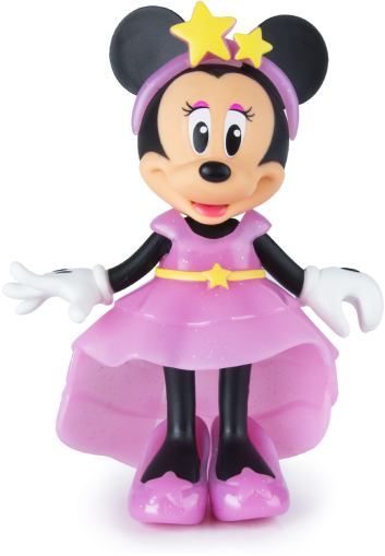 Minnie Mouse Pink Dress Figure PNG