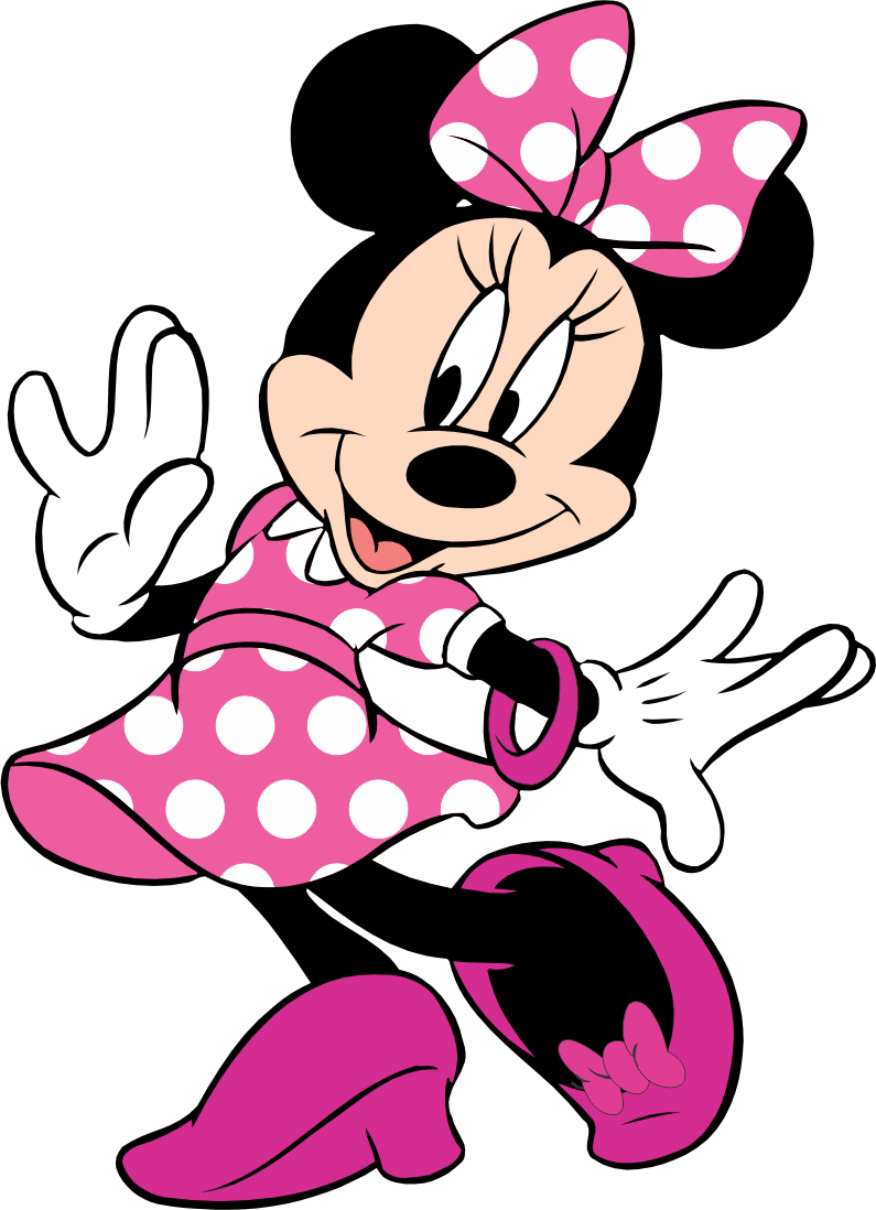 Minnie Mouse Pink Polka Dots PNG