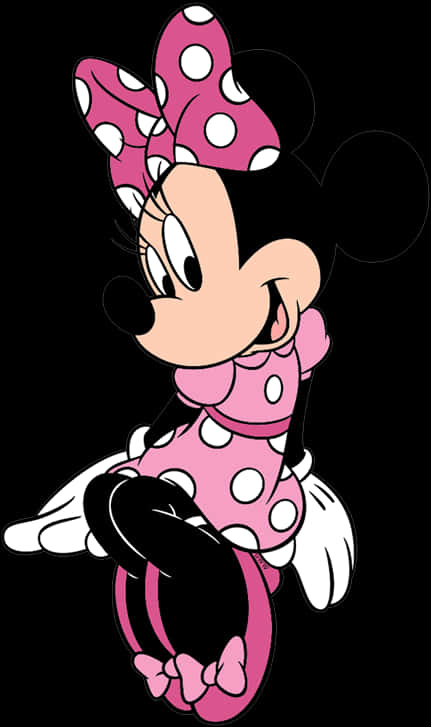 Minnie Mouse Pink Polka Dots PNG
