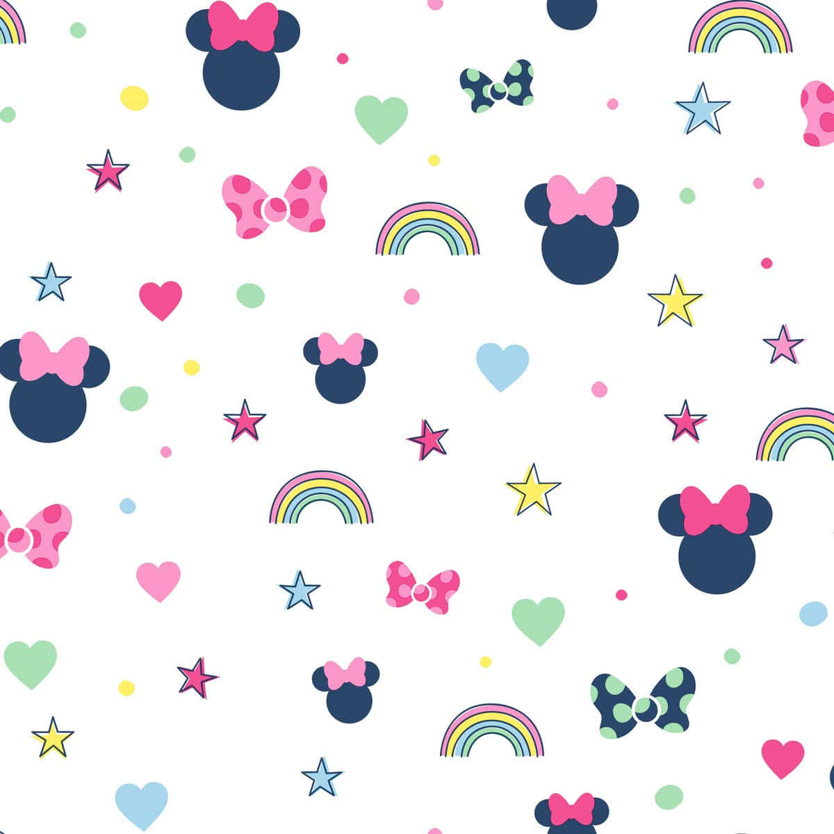 ¡hazque Cada Día Sea Mágico Con Minnie Mouse Y Su Distintivo Color Rosa! Fondo de pantalla