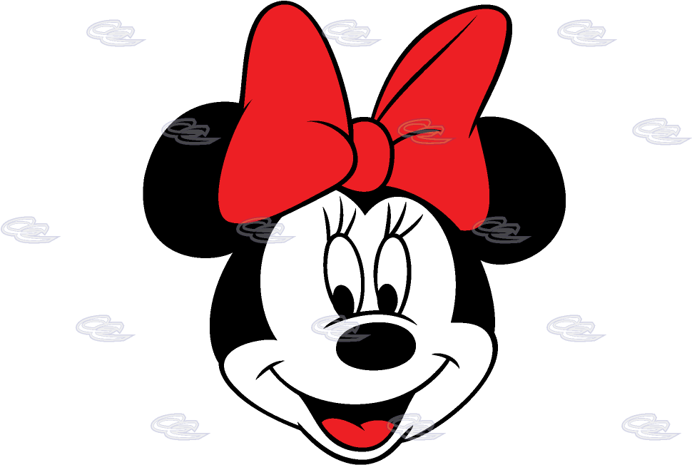 Minnie Mouse Red Bow Graphic PNG