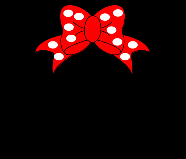 Minnie Mouse Red Bow Icon PNG
