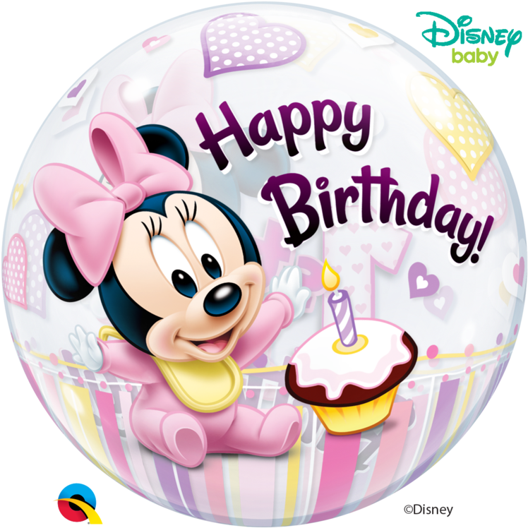 Minnie Mouse1st Birthday Balloon PNG