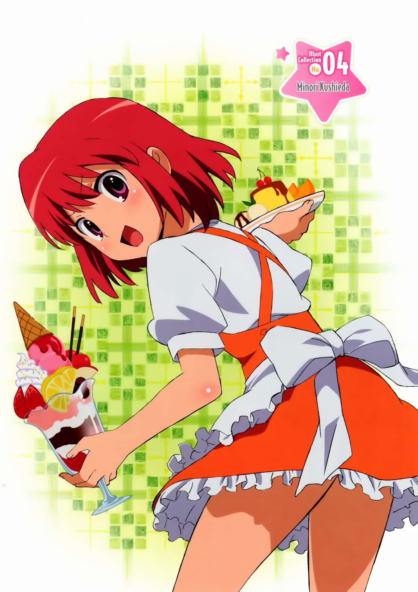 Minori Kushieda, the cheerful and quirky anime character Wallpaper