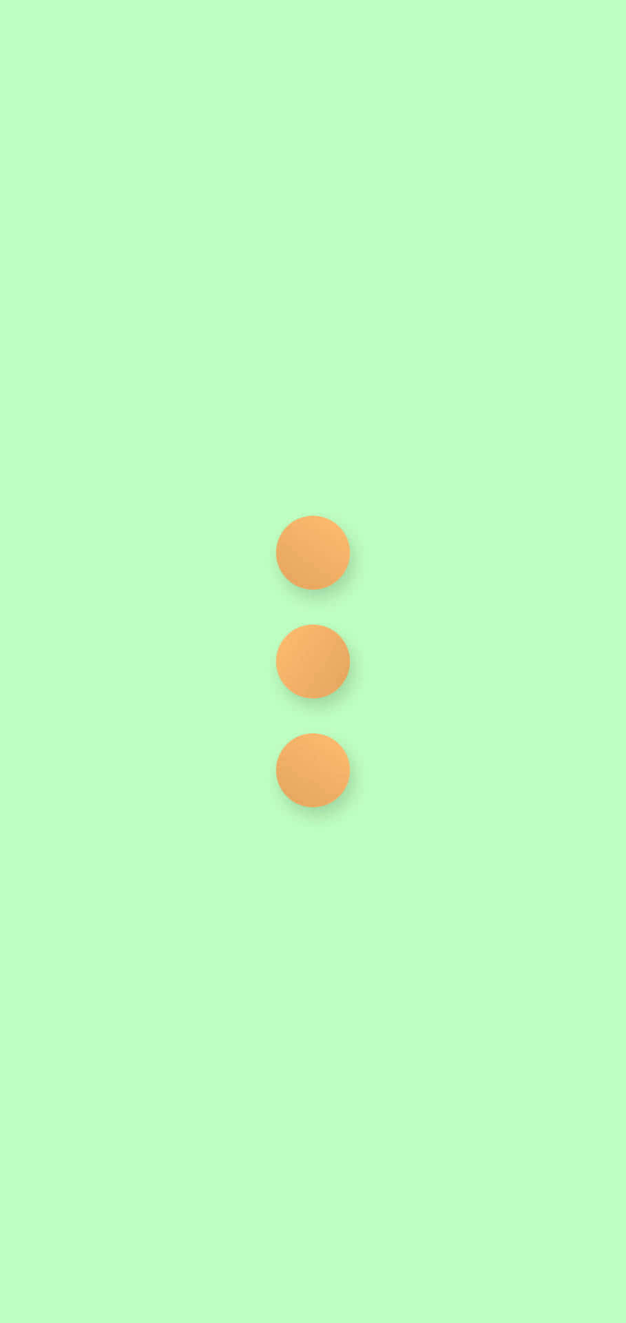 Mint Background Orange Dots Wallpaper