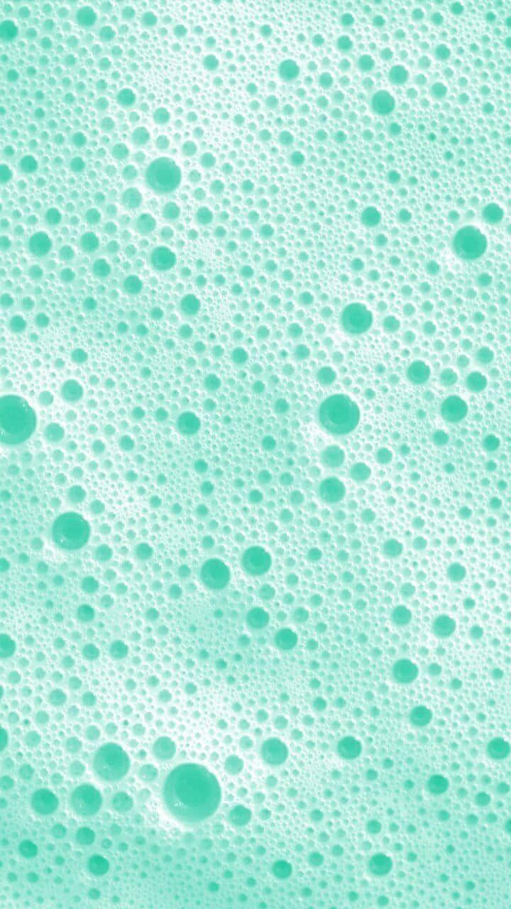 Mint Bubble Texture Wallpaper