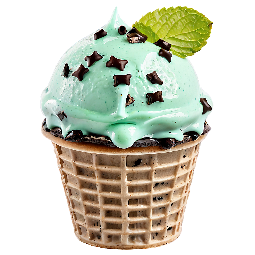 Mint Chocolate Chip Ice Cream Png 50 PNG
