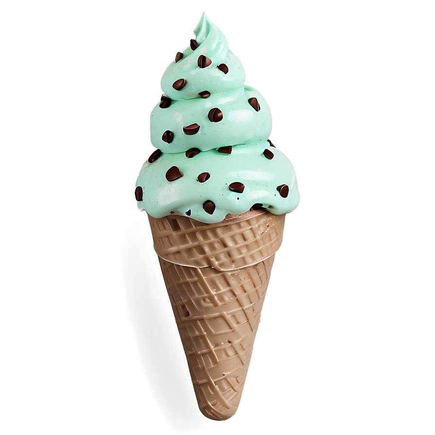 Mint Chocolate Chip Ice Cream Png 73 PNG