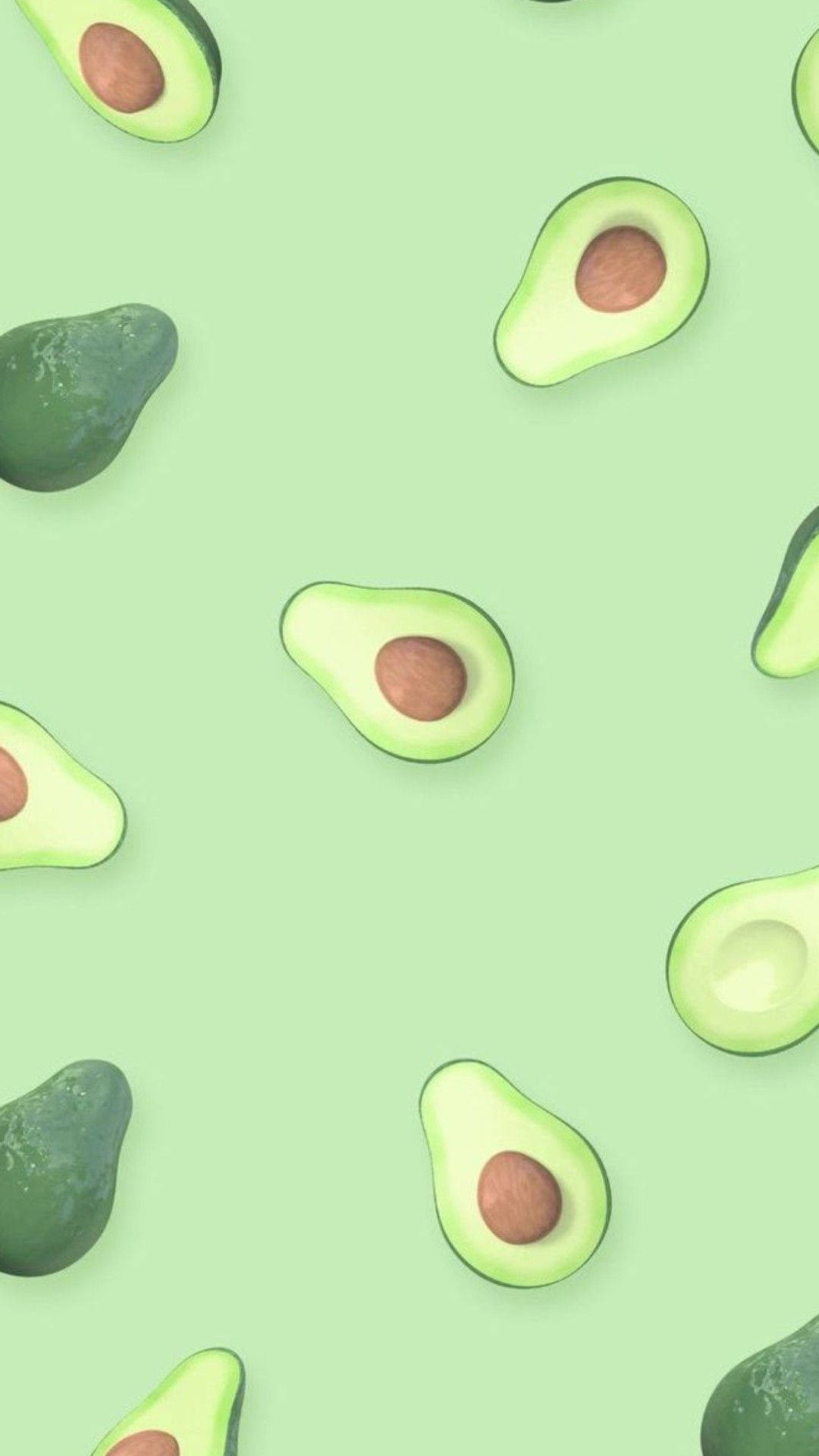 Mint Green Aesthetic Avocado Picture