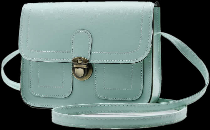 Mint Green Crossbody Bag PNG