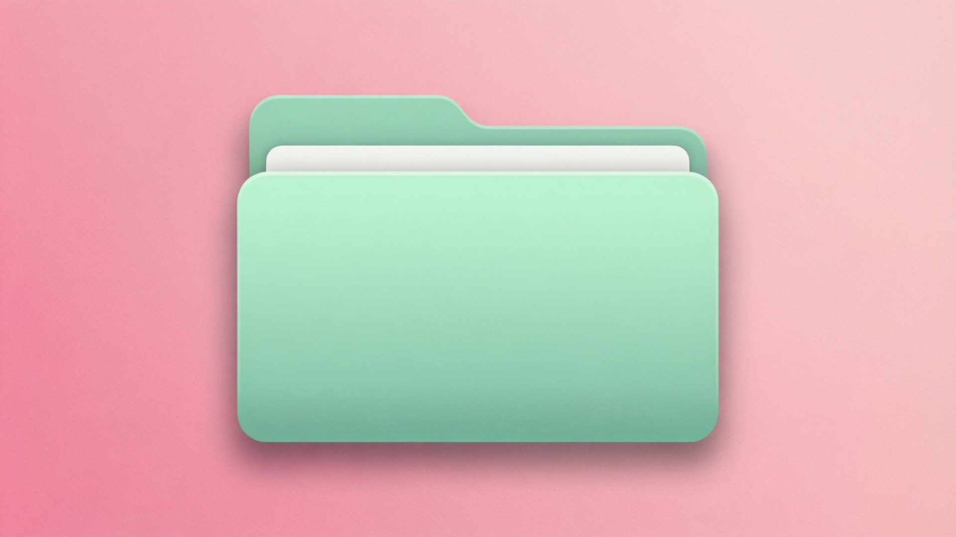 Mint Green Flat Folder Bakgrunner