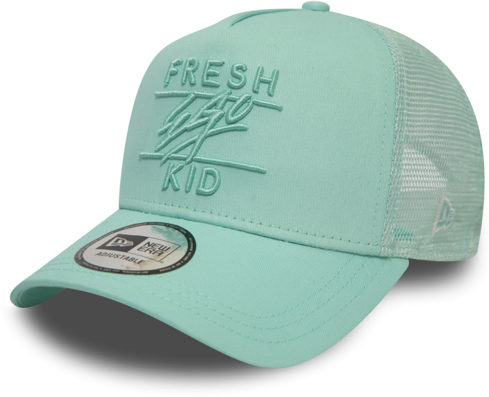 Mint Green Fresh Kid Cap PNG