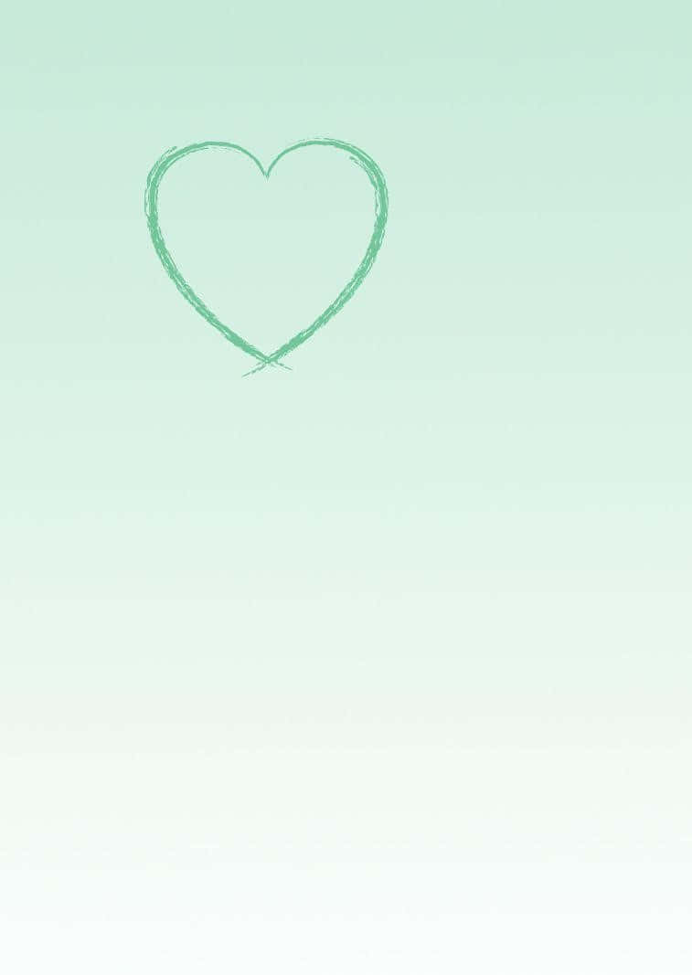 En Swirl af Mint Grønne Hjerter Wallpaper