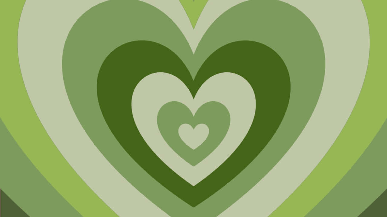 Download Fresh and Fun Mint Green Heart Wallpaper 