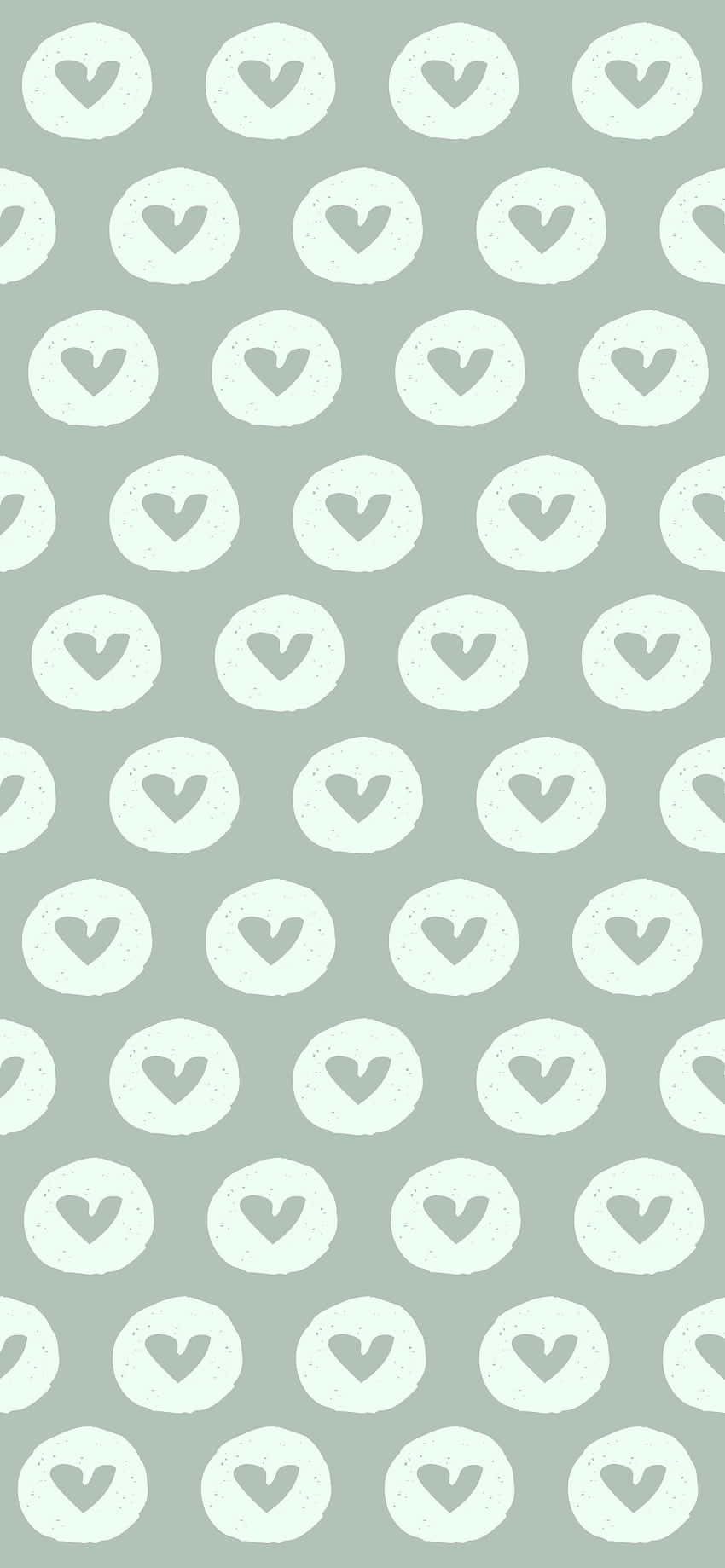 "Add some colour to your life with Mint Green Hearts." Wallpaper