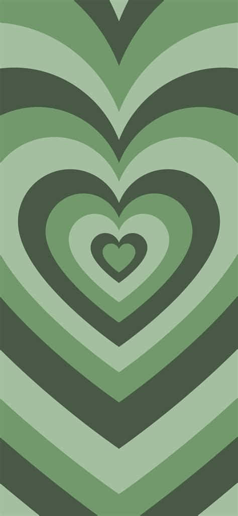 Show your love with Mint Green Hearts Wallpaper