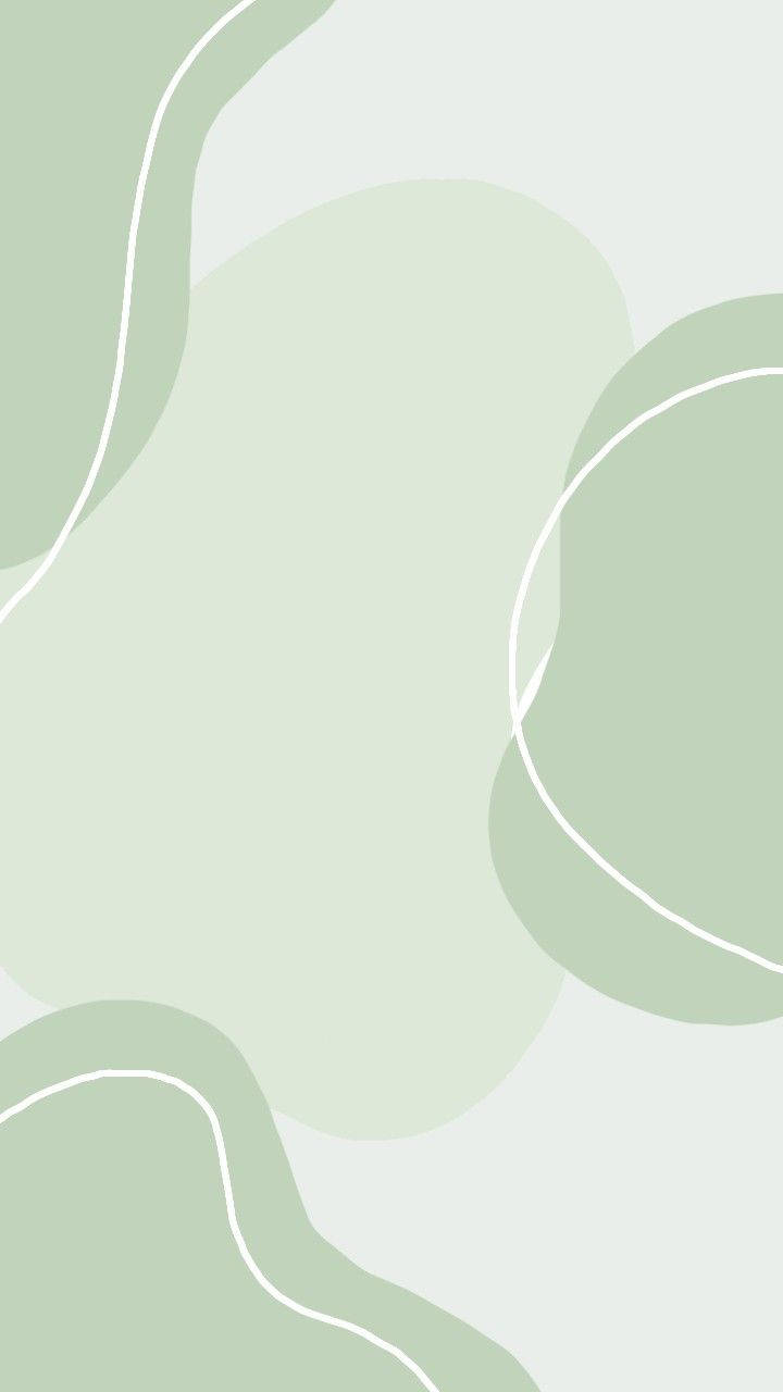 Blobformen Mintgrün Iphone Wallpaper