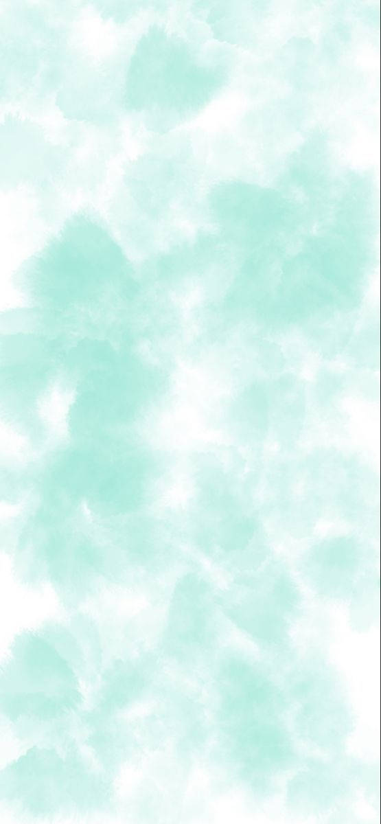Nubesde Humo Estético En Color Verde Menta Para Iphone. Fondo de pantalla