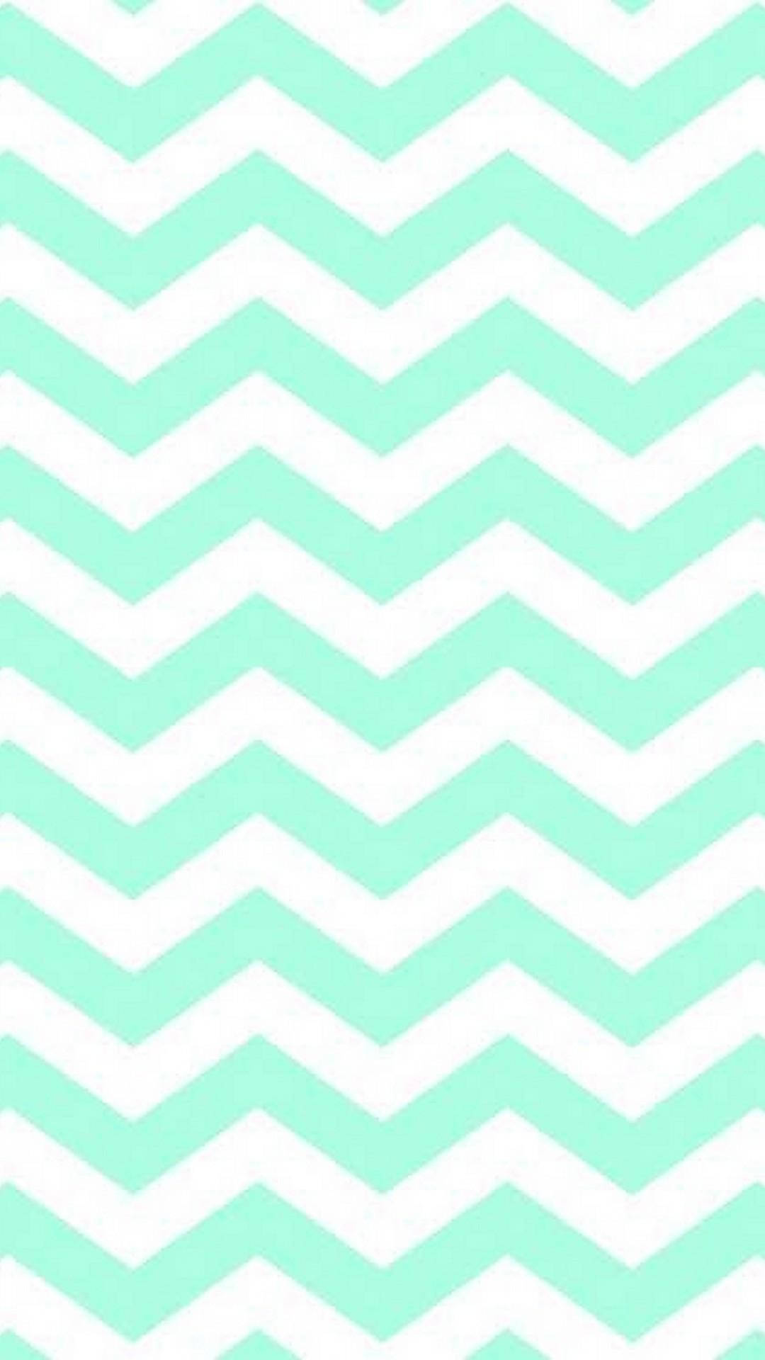 Zigzag Stripes Mint Green Iphone Wallpaper