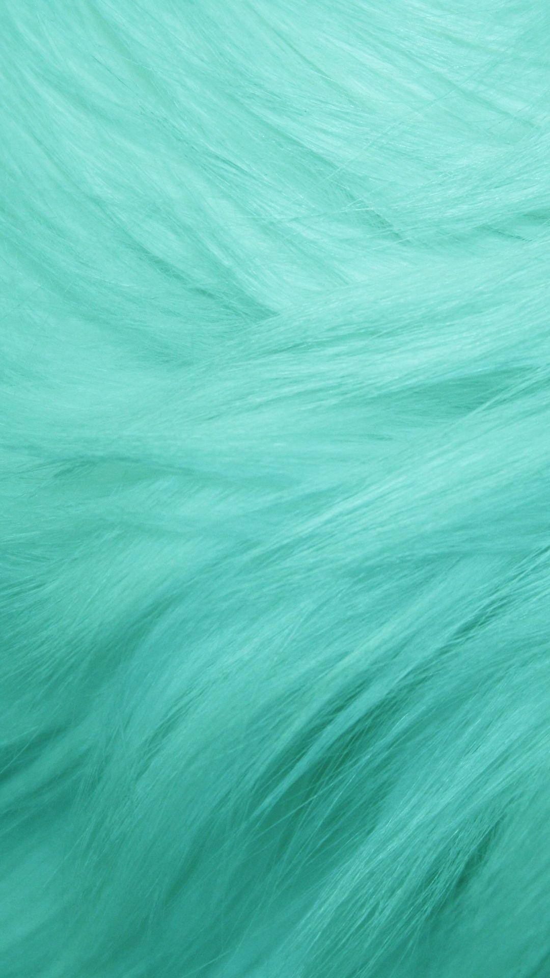 Fur Texture Mint Green Iphone Wallpaper
