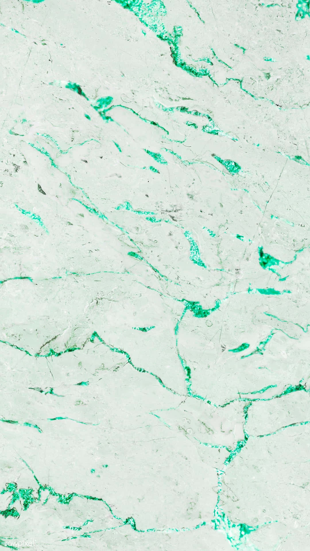 Beautiful mint green marble featuring unique swirls and a distinct glossy finish. Wallpaper