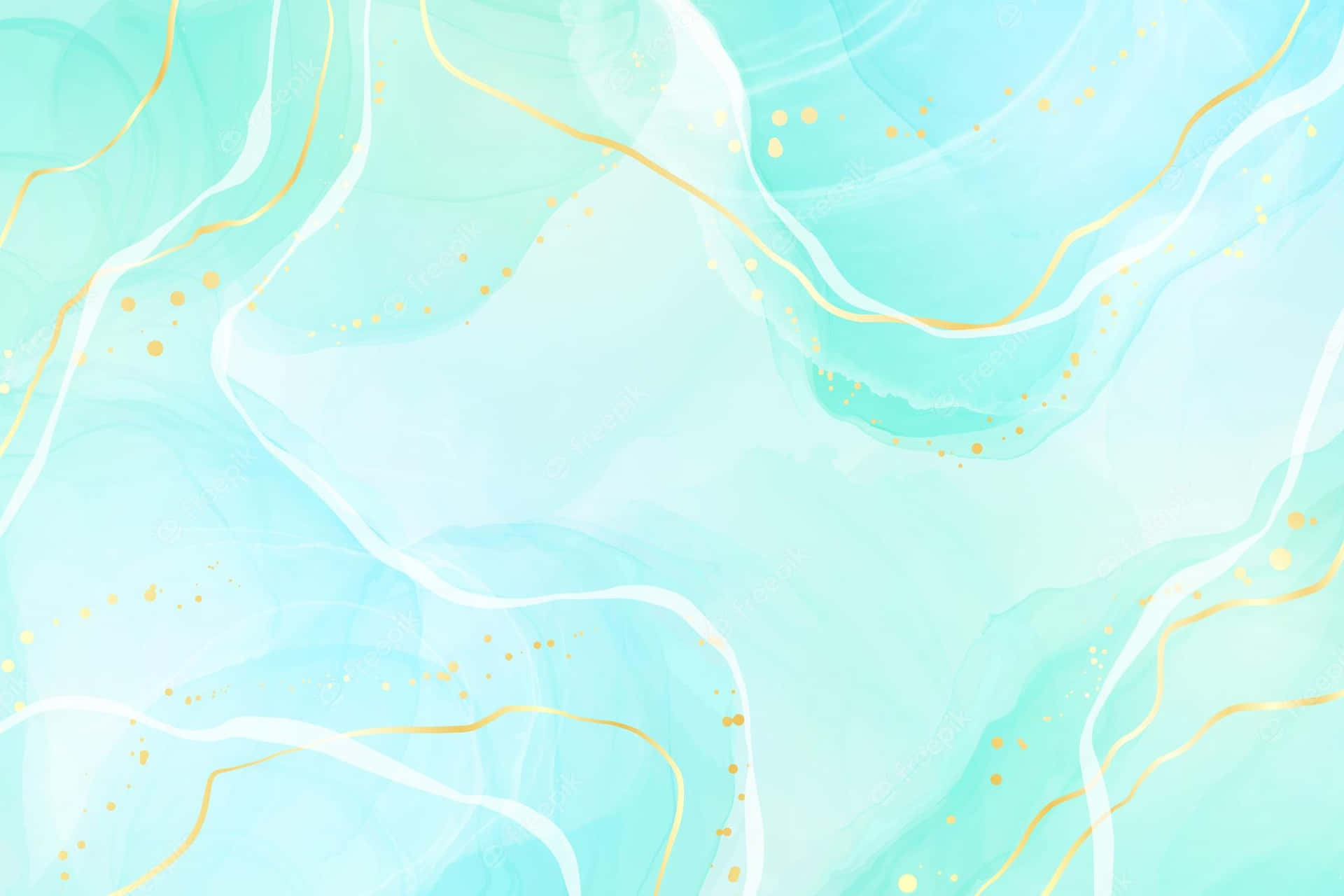 Ruhigund Kalt: Mintgrünes Marmor Wallpaper