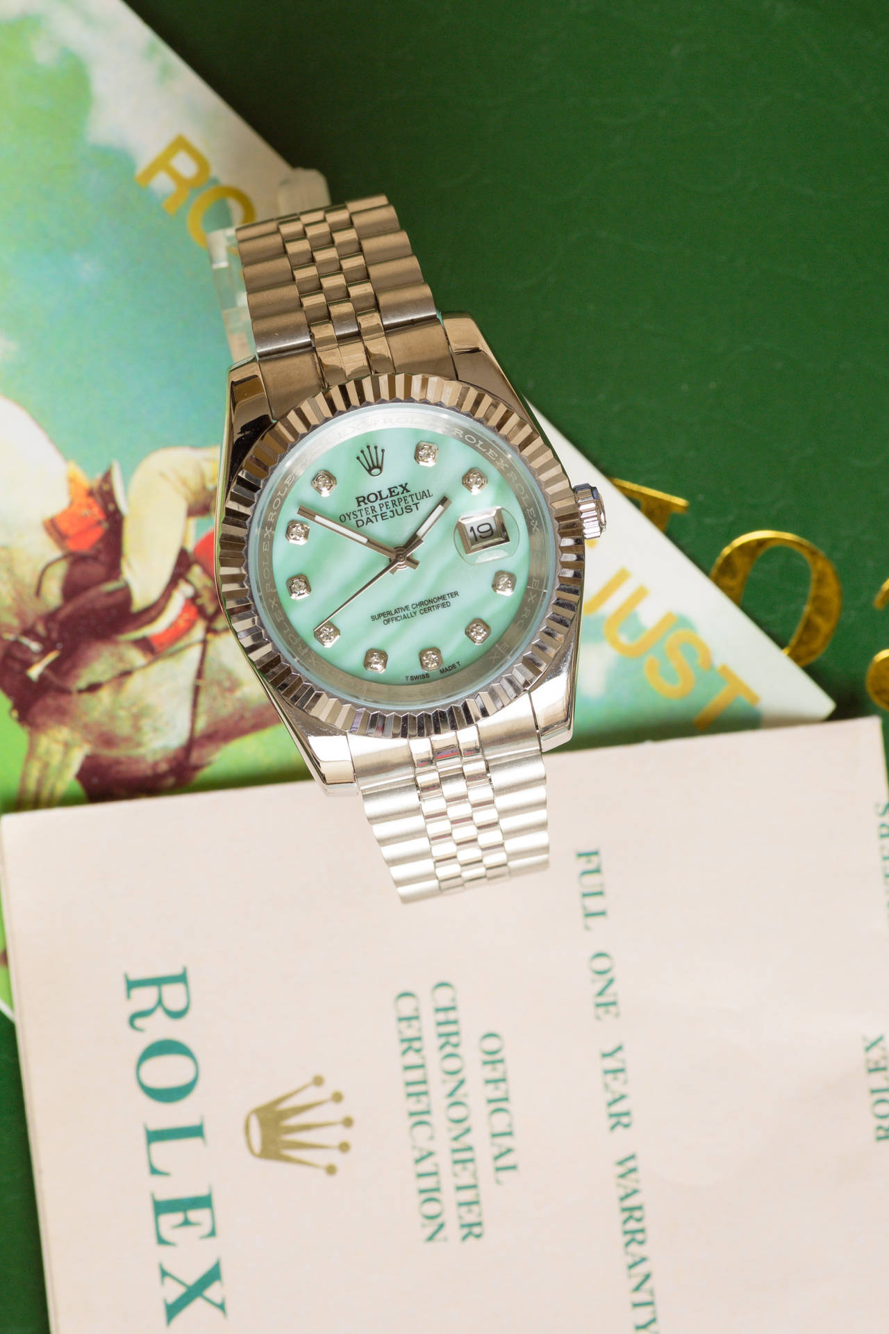 Mint Green Rolex Watch Wallpaper