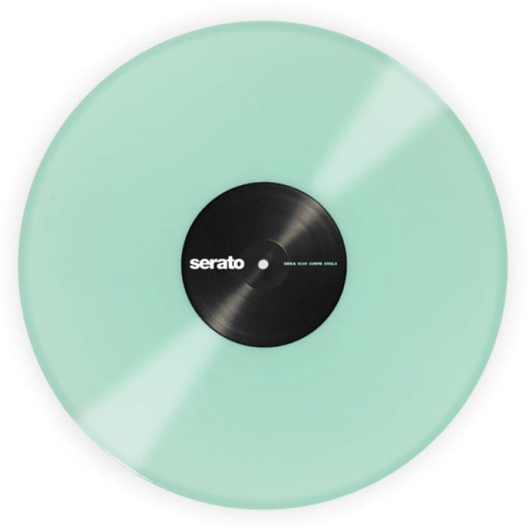 Mint Green Serato Vinyl Record PNG