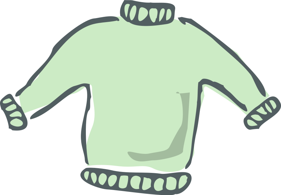 Mint Green Turtleneck Sweater PNG