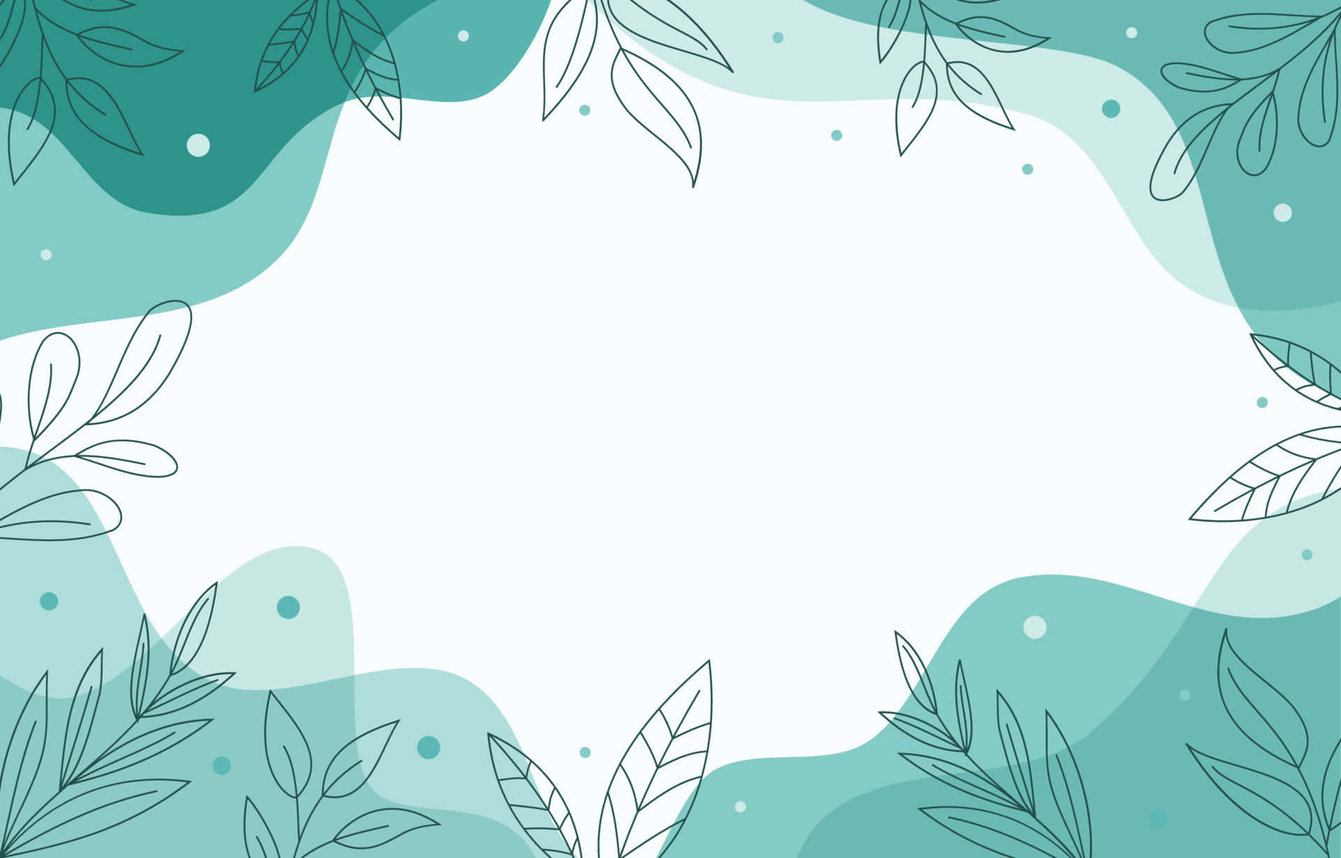 Mint Leaves Abstract Background Wallpaper