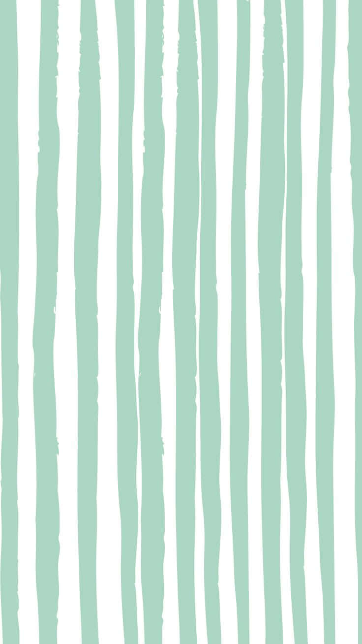 Mint Stripes Preppy Background Wallpaper