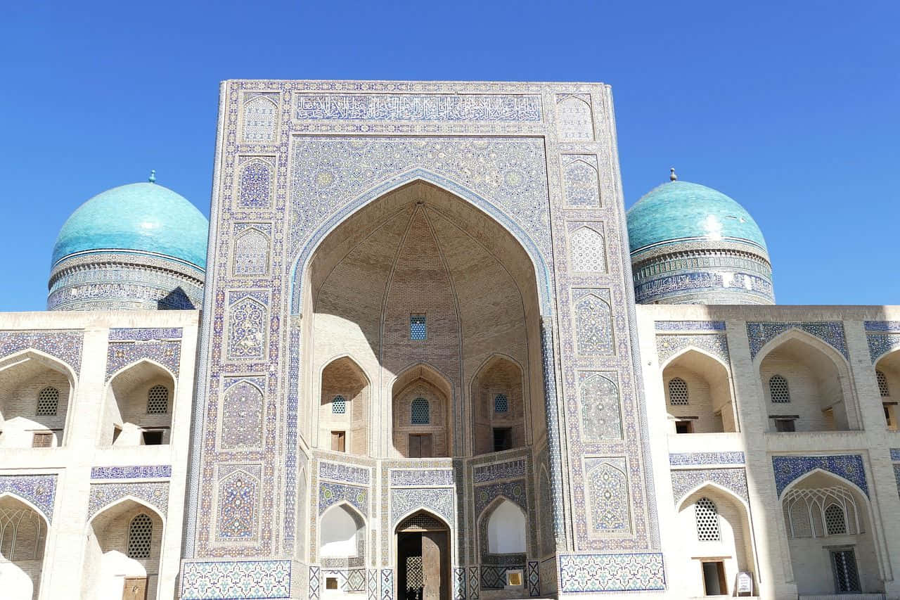 Miri-arab Madrasa En Bujará. Fondo de pantalla