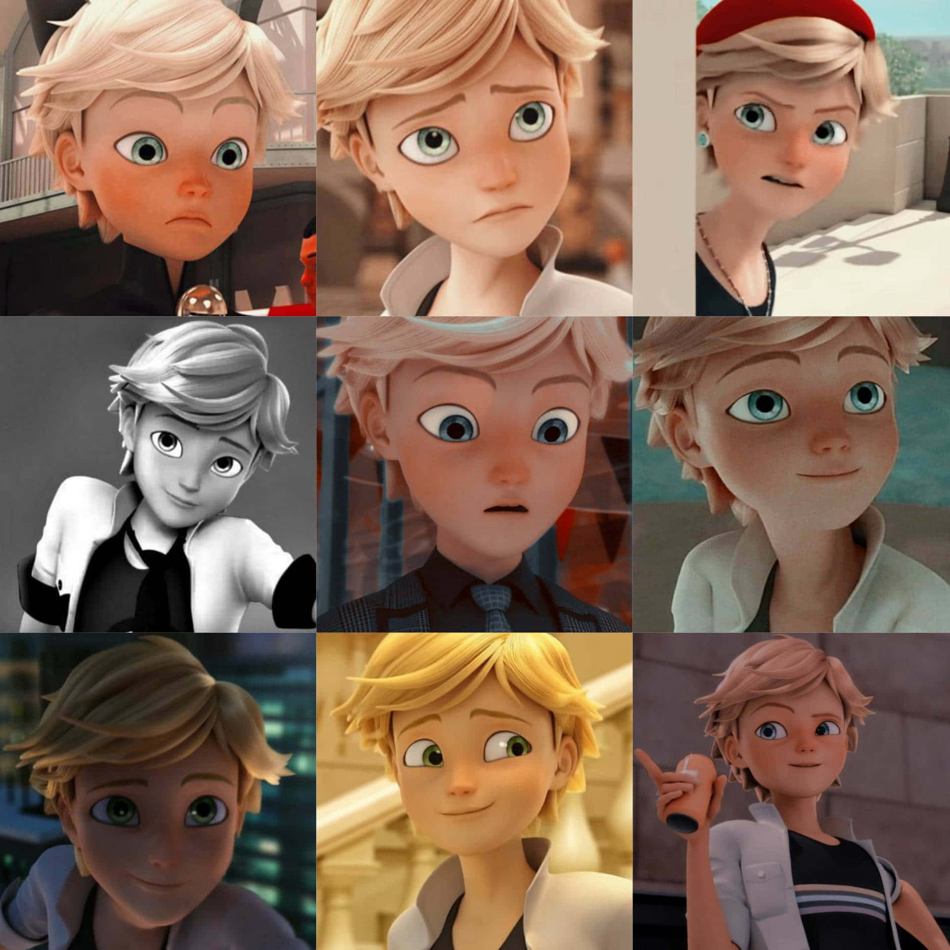 "Let the world know who you really are, Adrien!" Wallpaper