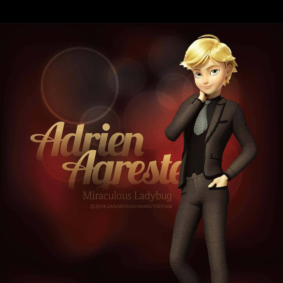 Adrien Agreste from the beloved animated show Miraculous Ladybug Wallpaper