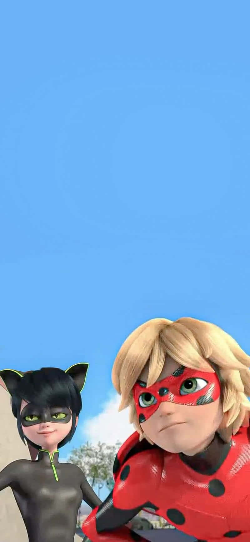Adrien, den helte Cat Noir fra Miraculous Ladybug, er klar til at dekorere din skærm med sin gådefulde charme. Wallpaper
