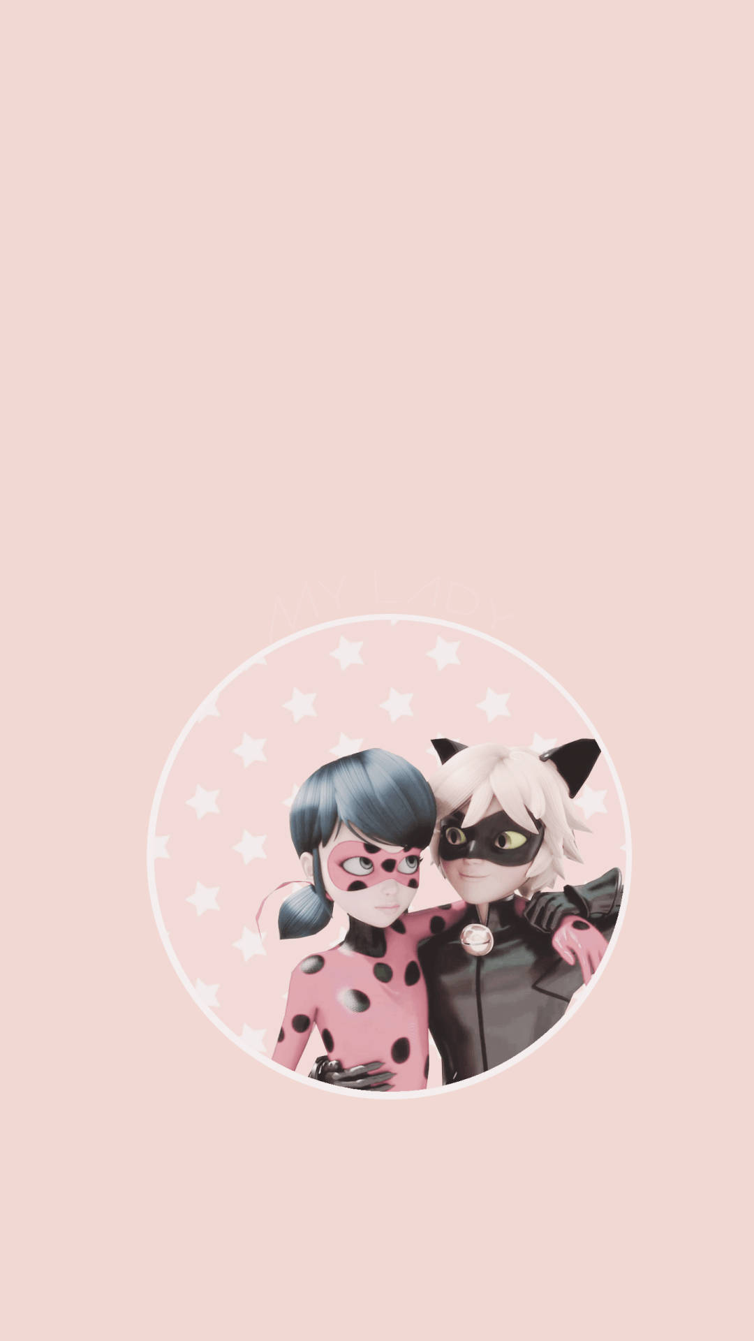 Miraculous Ladybug And Cat Noir Together Wallpaper
