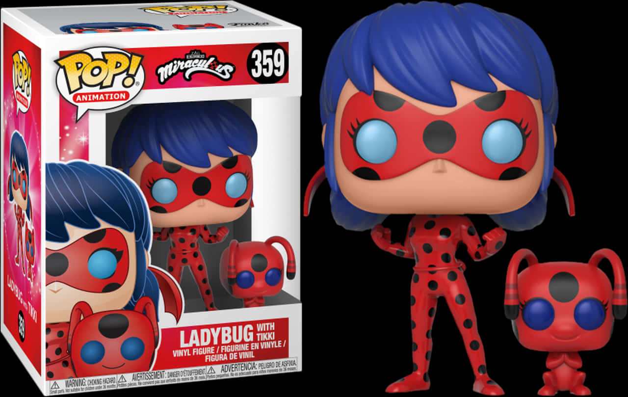 Miraculous Ladybug Funko Popwith Tikki PNG